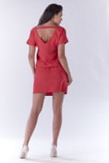 Awama Dámské mini šaty Gwendogune A178 růžová S/M