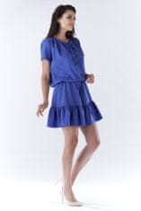 Awama Dámské mini šaty Llavach A180 nebesky modrá S/M