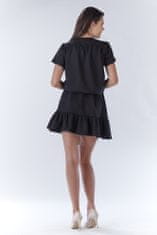 Awama Dámské mini šaty Llavach A180 černá S/M