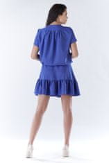 Awama Dámské mini šaty Llavach A180 nebesky modrá S/M