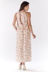 Awama Dámské maxi šaty Ananet A184 růžová S/M