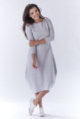 Awama Dámské mini šaty Elsavere A191 šedá S/M