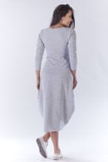 Awama Dámské mini šaty Elsavere A191 šedá S/M