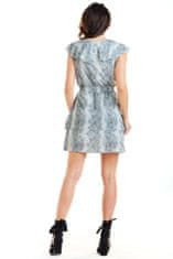 Awama Dámské mini šaty Dechtenddydd A272 šedá XL