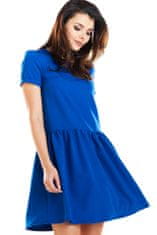 Awama Dámské mini šaty Sinever A277 nebesky modrá L