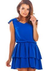 Awama Dámské mini šaty Acheloyde A291 nebesky modrá L