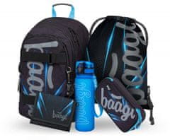Presco Group BAAGL SET 5 Skate Bluelight: batoh, penál, sáček, láhev, peněženka