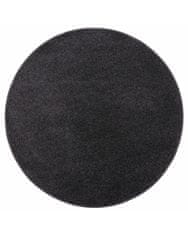 Vopi AKCE: 67x67 (průměr) kruh cm Kusový koberec Eton černý 78 kruh 67x67 (průměr) kruh