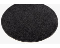Vopi AKCE: 80x80 (průměr) kruh cm Kusový koberec Eton černý 78 kruh 80x80 (průměr) kruh