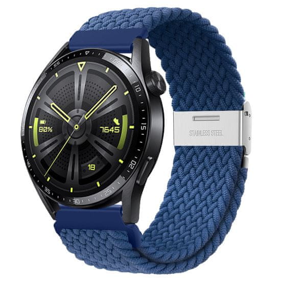 BStrap Elastic Nylon 2 řemínek na Huawei Watch GT 42mm, cold blue