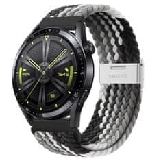 BStrap Elastic Nylon 2 řemínek na Huawei Watch 3 / 3 Pro, black qiao