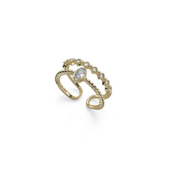 Oliver Weber Elegantní pozlacený prsten Tiana 41213G