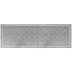 Greatstore Venkovní koberec šedý a bílý 80 x 250 cm