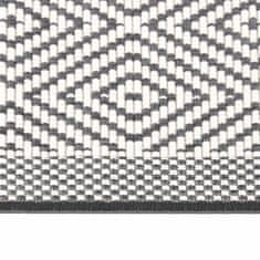 Vidaxl Venkovní koberec šedý a bílý 80 x 150 cm oboustranný design