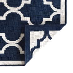 Vidaxl Venkovní koberec námořnicky modrý a bílý 80x250 cm oboustranný
