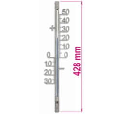 TFA 12.5011 | Nástěnný venkovní teploměr | 428 mm | kovový | stříbrný