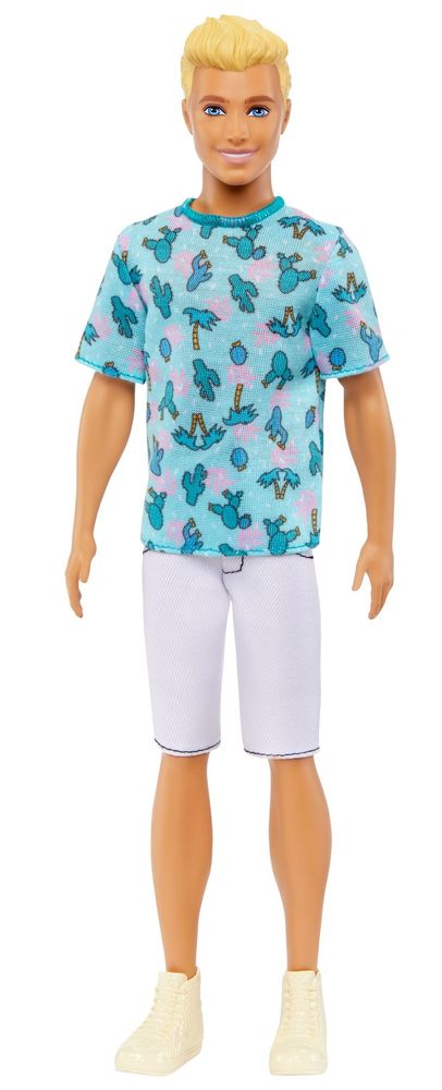 Levně Mattel Barbie Model Ken 211 - Modré tričko DWK44