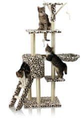 Hawaj Škrabadlo pro kočky 138 cm leopardí vzor