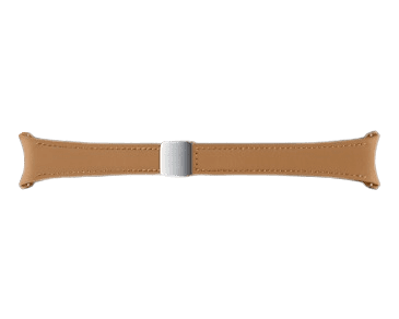 Levně Samsung D-Buckle Hybrid Eco-Leather Band Normal, S/M, velbloudí