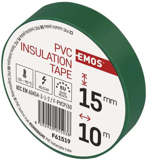 Emos páska izolační 15mmx10m PVC ZE