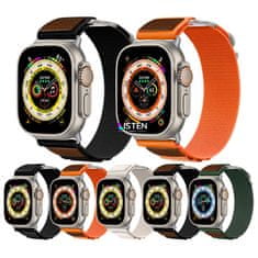 X-Site Řemínek pro Apple watch nylon kožený 38/40/41mm zelený