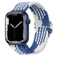 X-Site Řemínek pro Apple watch nylonový 42/44/45/49mm modrobílý