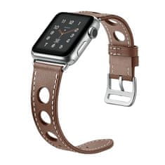 X-Site Řemínek pro Apple watch kožený 38/40/41mm hnědý