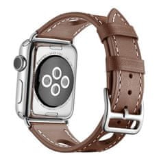 X-Site Řemínek pro Apple watch kožený 38/40/41mm hnědý