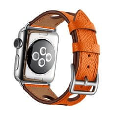 X-Site Řemínek pro Apple watch kožený 38/40/41mm oranžový