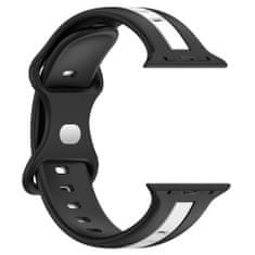 X-Site Řemínek pro Apple watch silikonový 42/44/45/49mm černobílý