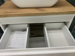 Koupelnová nástěnná skříňka bílý lesk 60 cm Modus