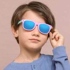 Techsuit Polarizované sluneční brýle pro děti - UV ochrana - Žlutá/tmavě modrá KP27259