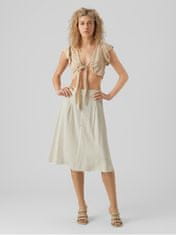 Vero Moda Dámská sukně VMJESMILO 10279699 Silver Lining (Velikost XS)