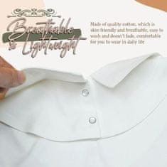 VIVVA® Odnímatelný límeček 4 kusy: imitace košilového límečku s krajkou 4ks | COLLARPOP