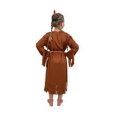 Rappa Dětský kostým indiánka s čelenkou a peřím (S)