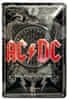 CurePink Plechová tvarovaná 3D dekorativní cedule na zeď AC/DC: Black Ice (20 x 30 cm)
