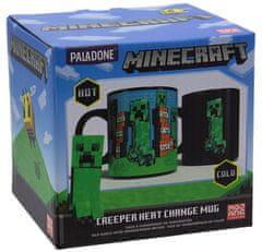 CurePink Proměňovací keramický hrnek Minecraft: Creeper (objem 300 ml)