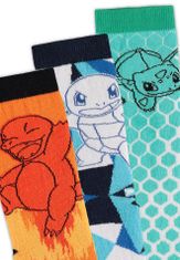 CurePink Pánské ponožky Pokémon: Crew (EU 39-42) vícebarevná bavlna