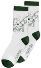 CurePink Pánské ponožky Pokémon: Main Crew (EU 39-42) vícebarevná bavlna