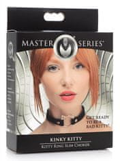 Master Series Master Series Slim Choker Kinky Kitty (Black), fetish obojek