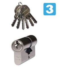 STREFA Vložka cylindrická 35+45 6 klíčů Ni, 3.třída bezpečnosti RICHTER