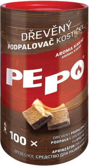 PE-PO Podpalovač kostičky PE-PO dřevěné (100ks)