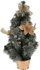 FEBO stromek vánoční v květníku 60cm ozdobený ZE/mix barev