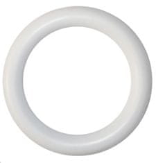 Praktic Plastový kroužek s háčkem, barva bílá (10ks)