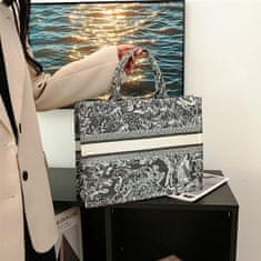 BellaSkin Kabelky inspirované Dior s výšivkou, šedá