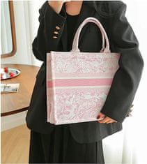 BellaSkin Kabelky inspirované Dior s výšivkou, růžová