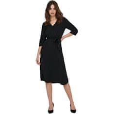 Jacqueline de Yong Dámské šaty JDYLION Regular Fit 15207813 Black (Velikost 40)