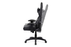 Autronic Kancelářská židle Kancelářská židle houpací mech., černá koženka, plast. kříž (KA-F03 BK)