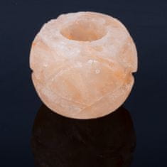 INNA Solný svícen tvar růže Himalájská sůl 0,6 - 1 kg