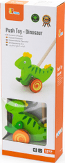 Viga Dřevěná jezdící hračka Viga dinosaurus